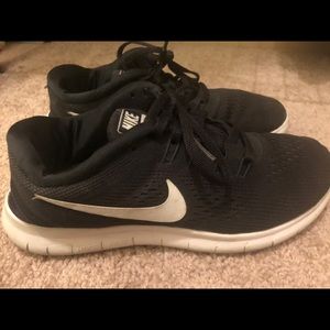 Black NIKE free run sneakers